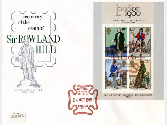 Rowland Hill: Miniature Sheet