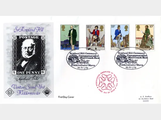 Rowland Hill: Stamps