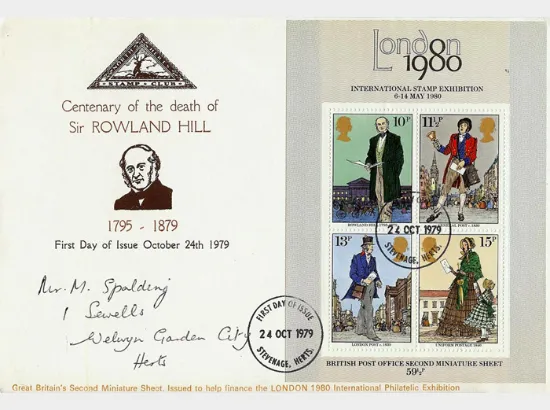 Rowland Hill: Miniature Sheet
