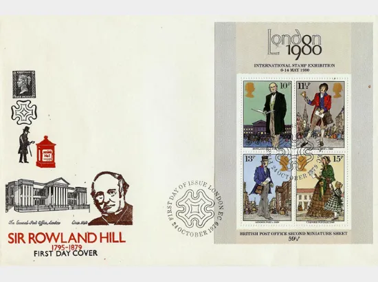 Rowland Hill: Miniature Sheet