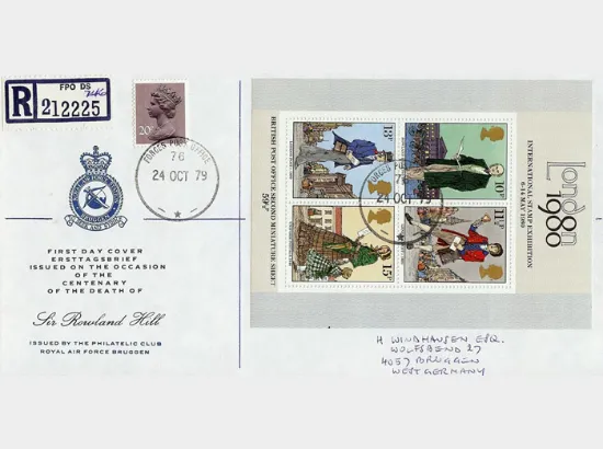 Rowland Hill: Miniature Sheet