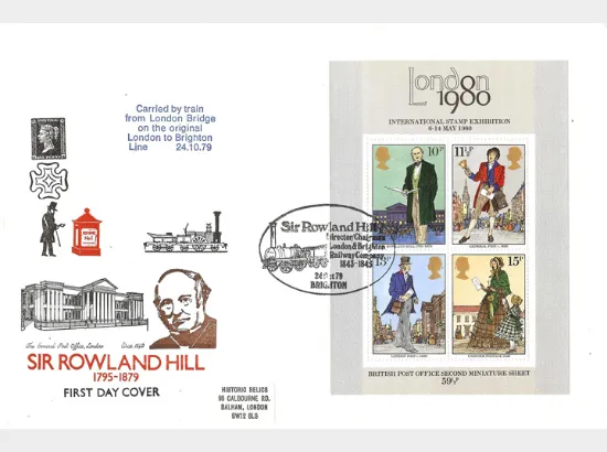 Rowland Hill: Miniature Sheet