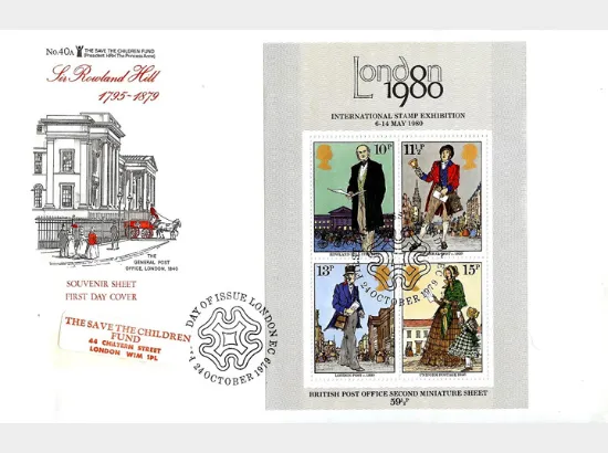 Rowland Hill: Miniature Sheet