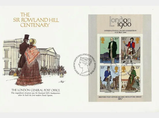Rowland Hill: Miniature Sheet