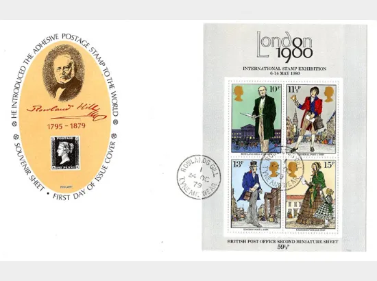 Rowland Hill: Miniature Sheet