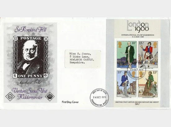 Rowland Hill: Miniature Sheet