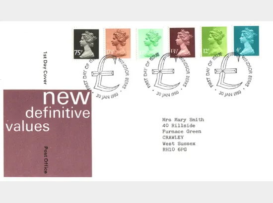 Machins: 4p, 12p, 13 1/2p, 17p, 17 1/2p, 75p