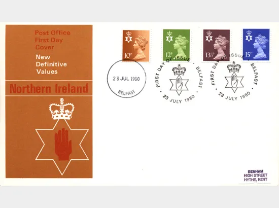 Northern Ireland 12p, 13 1/2p, 15p