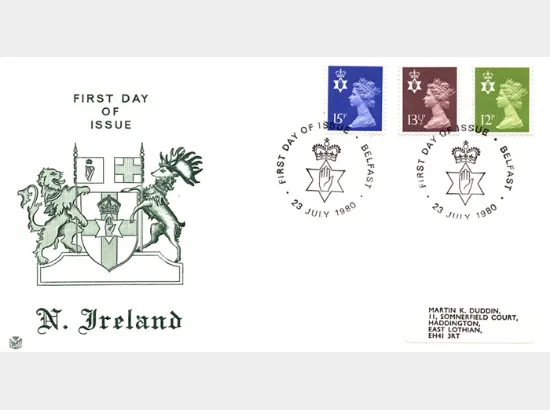 Northern Ireland 12p, 13 1/2p, 15p