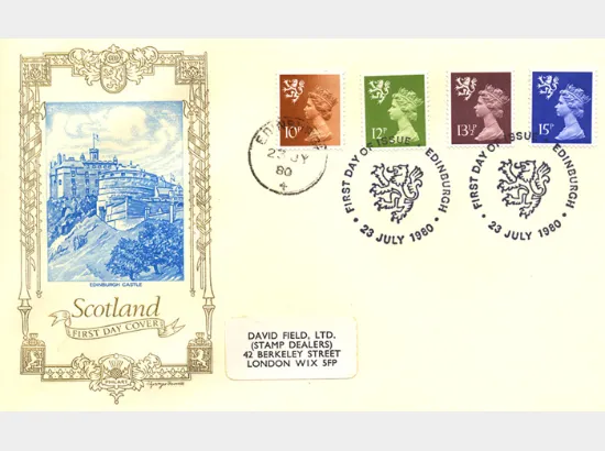 Scotland 12p, 13 1/2p, 15p