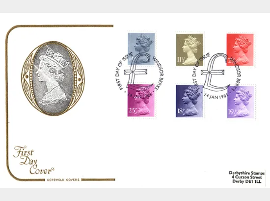 Machins: 2 1/2p, 11 1/2p, 14p, 15 1/2p, 18p, 25p