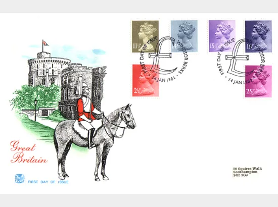 Machins: 2 1/2p, 11 1/2p, 14p, 15 1/2p, 18p, 25p