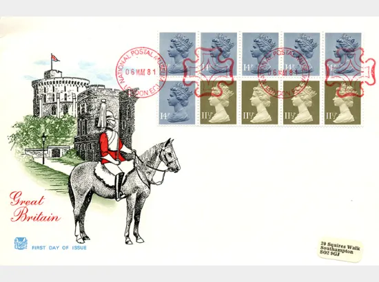 Counter: New Design: £1.30 Postal Hist 1 (Penny Black)