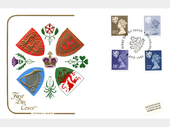 Scotland 11 1/2p, 14p, 18p, 22p