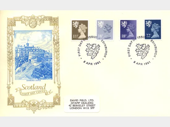 Scotland 11 1/2p, 14p, 18p, 22p