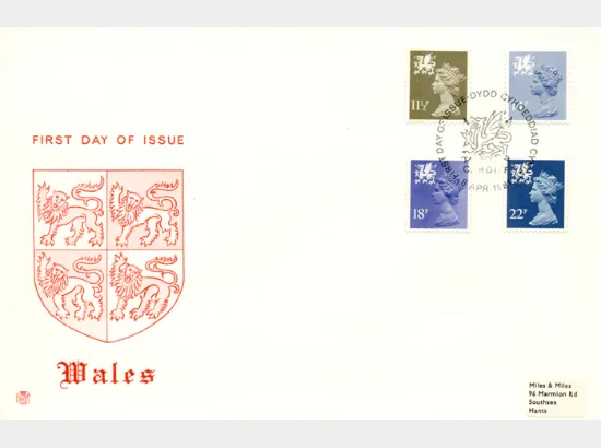 Wales 11 1/2p, 14p, 18p, 22p