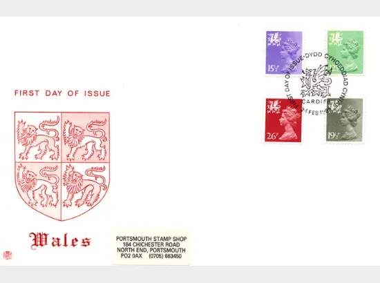 Wales 12 1/2p, 15 1/2p, 19 1/2p, 26p