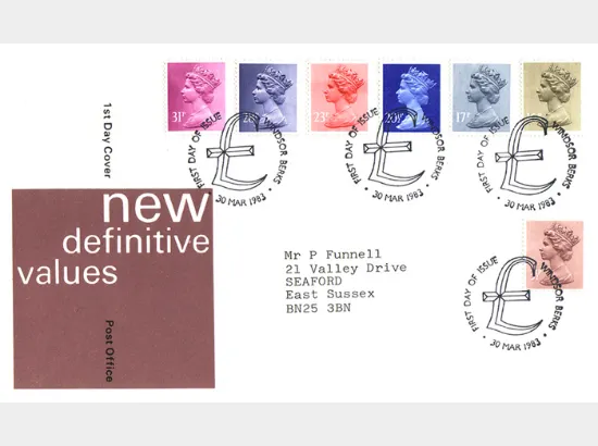 Machins: 3 1/2p, 16p, 17p, 20 1/2p, 23p, 28p, 31p