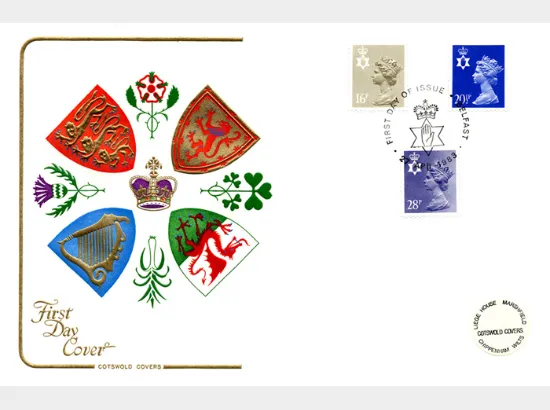 Northern Ireland 16p, 20 1/2p, 28p