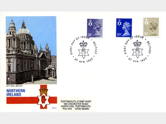Northern Ireland 16p, 20 1/2p, 28p