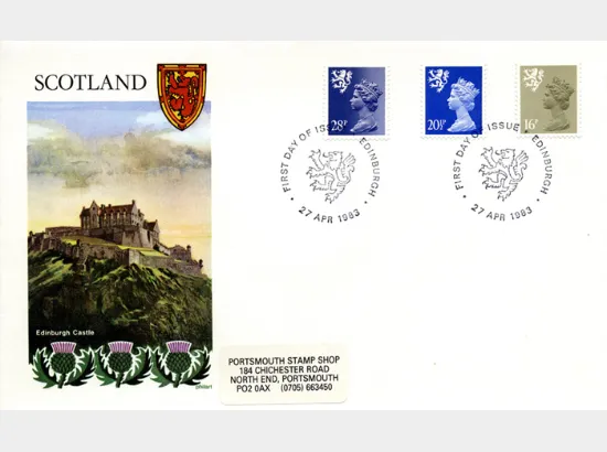 Scotland 16p, 20 1/2p, 28p