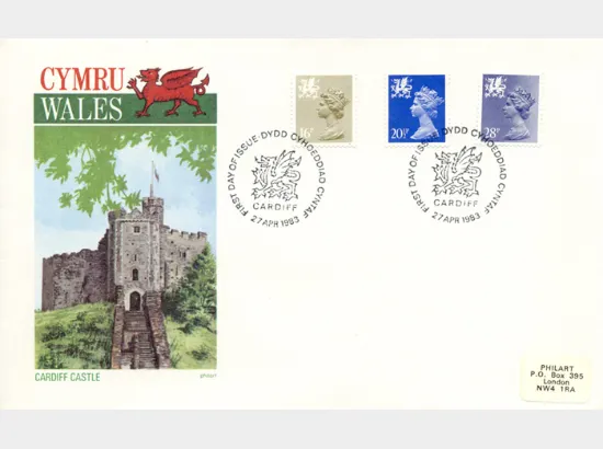 Wales 16p, 20 1/2p, 28p