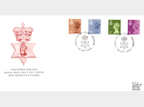 Northern Ireland 13p, 17p, 22p, 31p