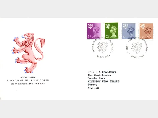 Scotland 13p, 17p, 22p, 31p