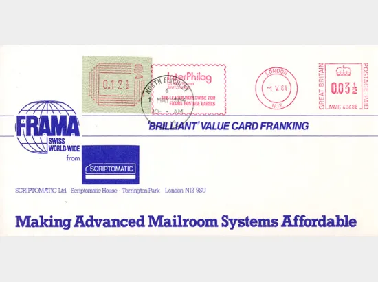 32 values 1/2p to 16p [Frama Labels]