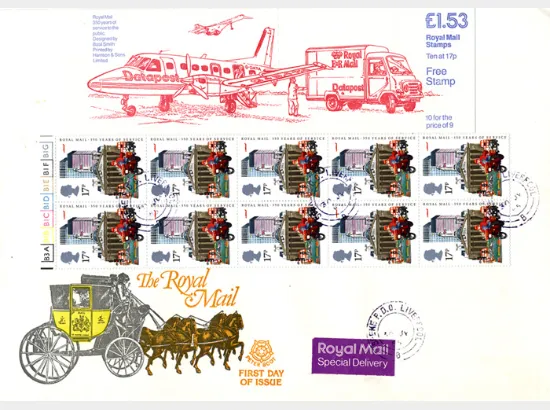 Counter: The Royal Mail: £1.53 Datapost