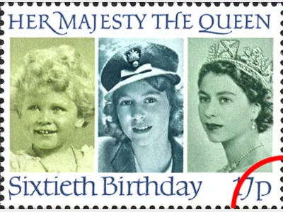 Queen's 60th Birthday: 17p