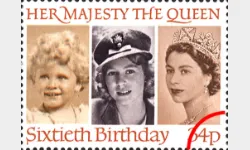 Queen's 60th Birthday: 34p