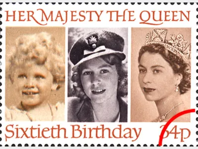 Queen's 60th Birthday: 34p