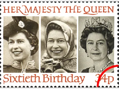 Queen's 60th Birthday: 34p