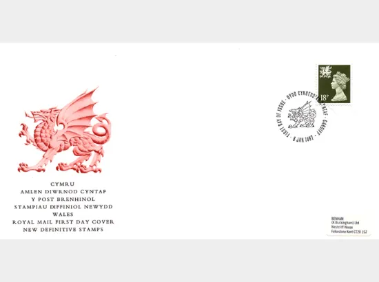 Wales 18p Olive-green