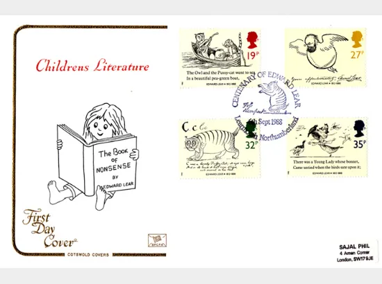 Edward Lear: Stamps