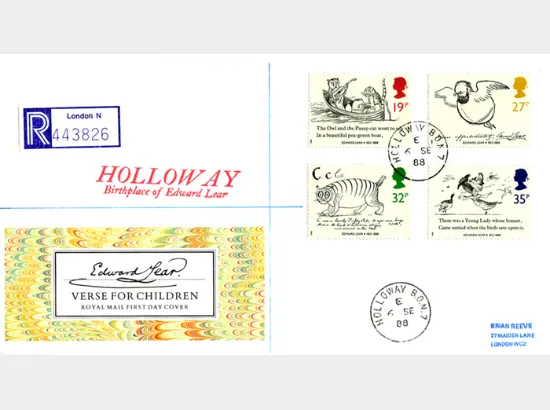 Edward Lear: Stamps