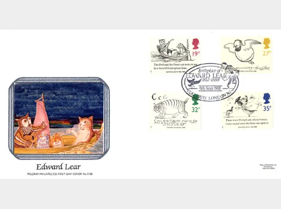 Edward Lear: Stamps