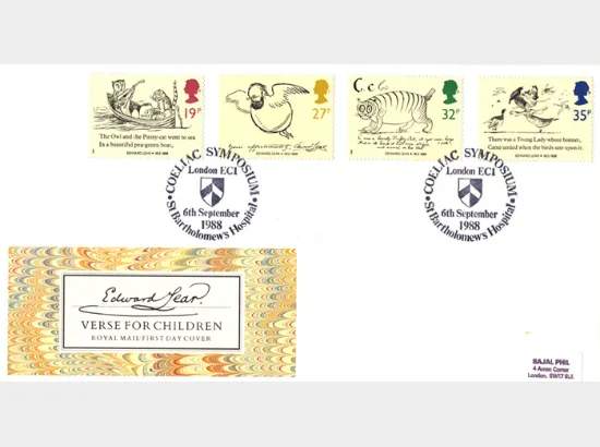 Edward Lear: Stamps