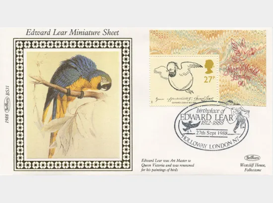 Edward Lear: Miniature Sheet