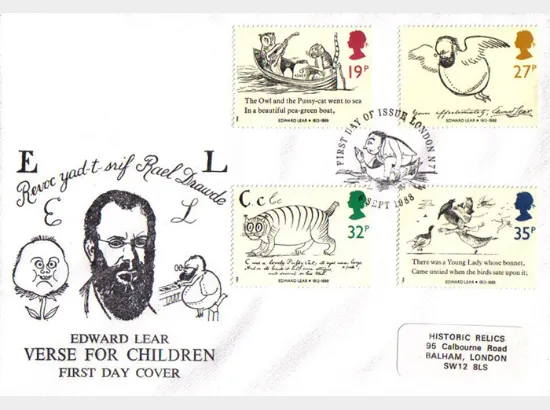 Edward Lear: Stamps