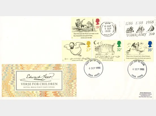 Edward Lear: Stamps