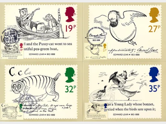 Edward Lear: Stamps