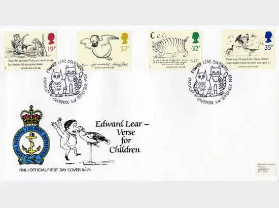 Edward Lear: Stamps