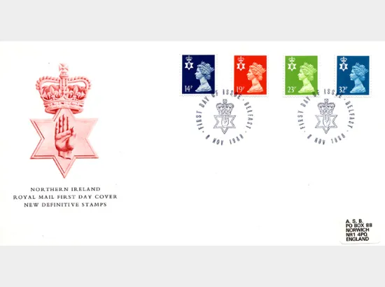 Northern Ireland 14p, 19p, 23p, 32p