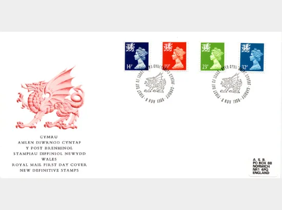 Wales 14p, 19p, 23p, 32p