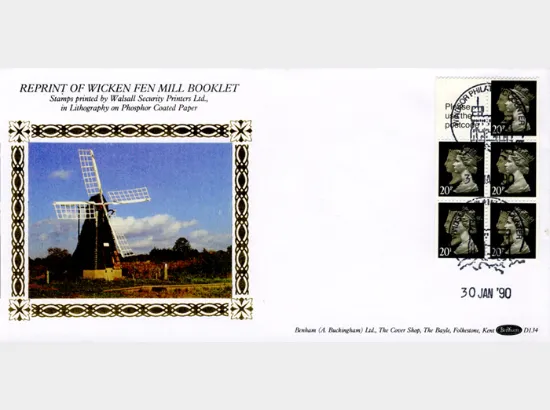 Vending: Penny Black Anniversary: £1 Mills 1 (Wicken Fen)