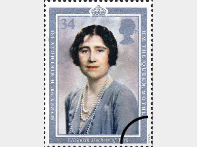 Queen Mother 90th Birthday: 34p