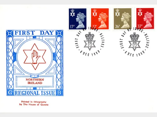 Northern Ireland 17p, 22p, 26p, 37p