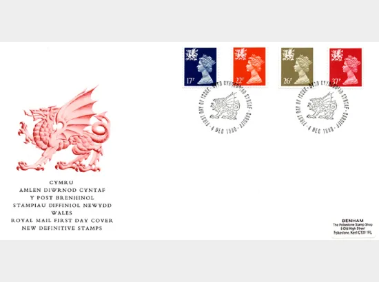 Wales 17p, 22p, 26p, 37p